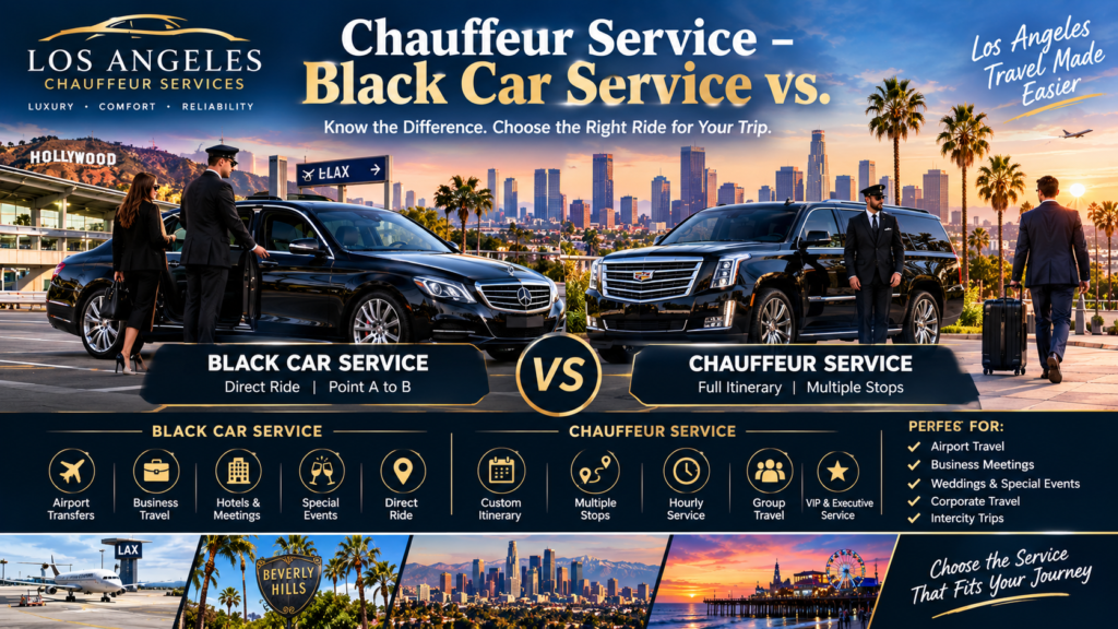 black car service vs chauffeur service